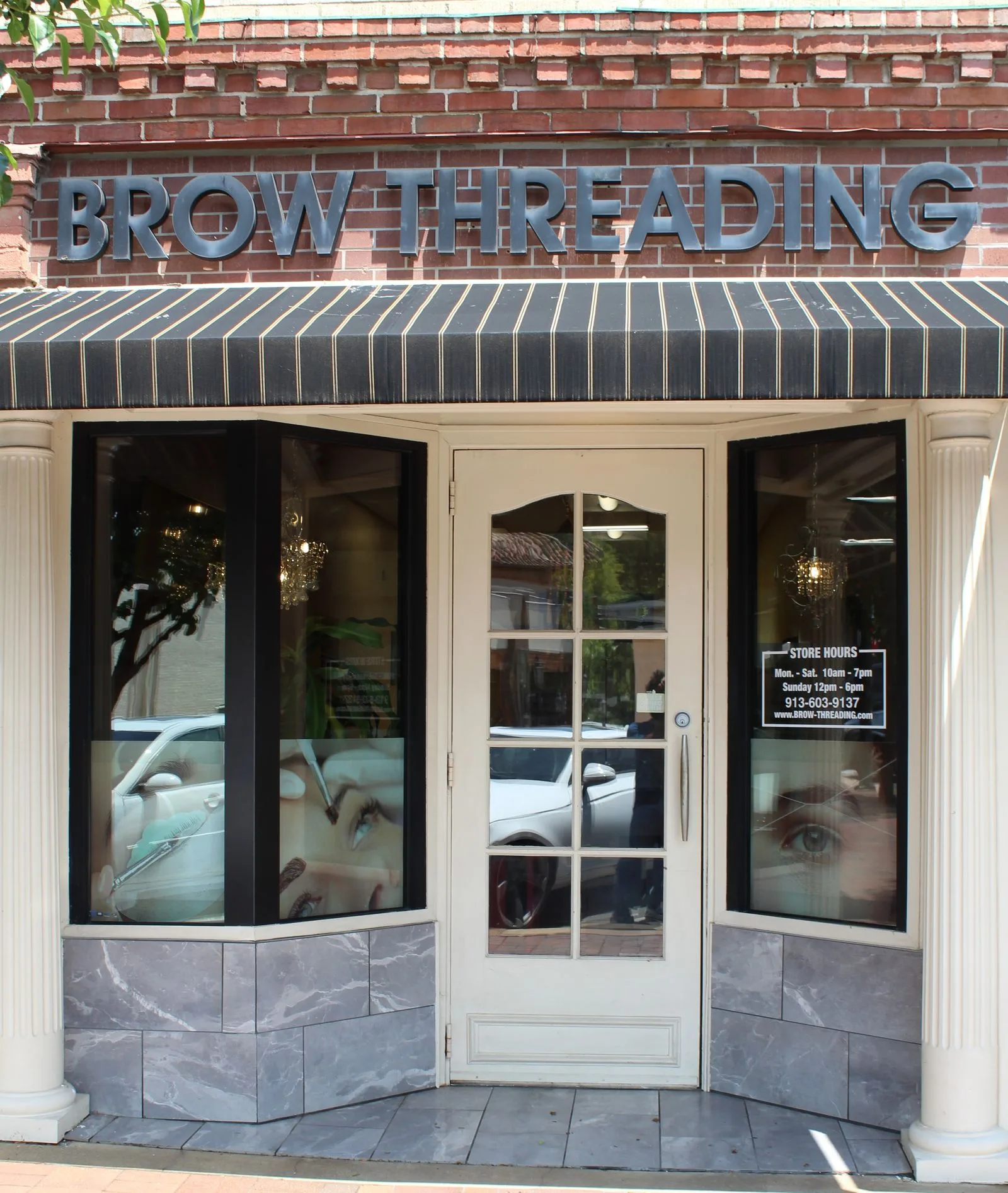 Brow Threading Country Club Plaza storefront