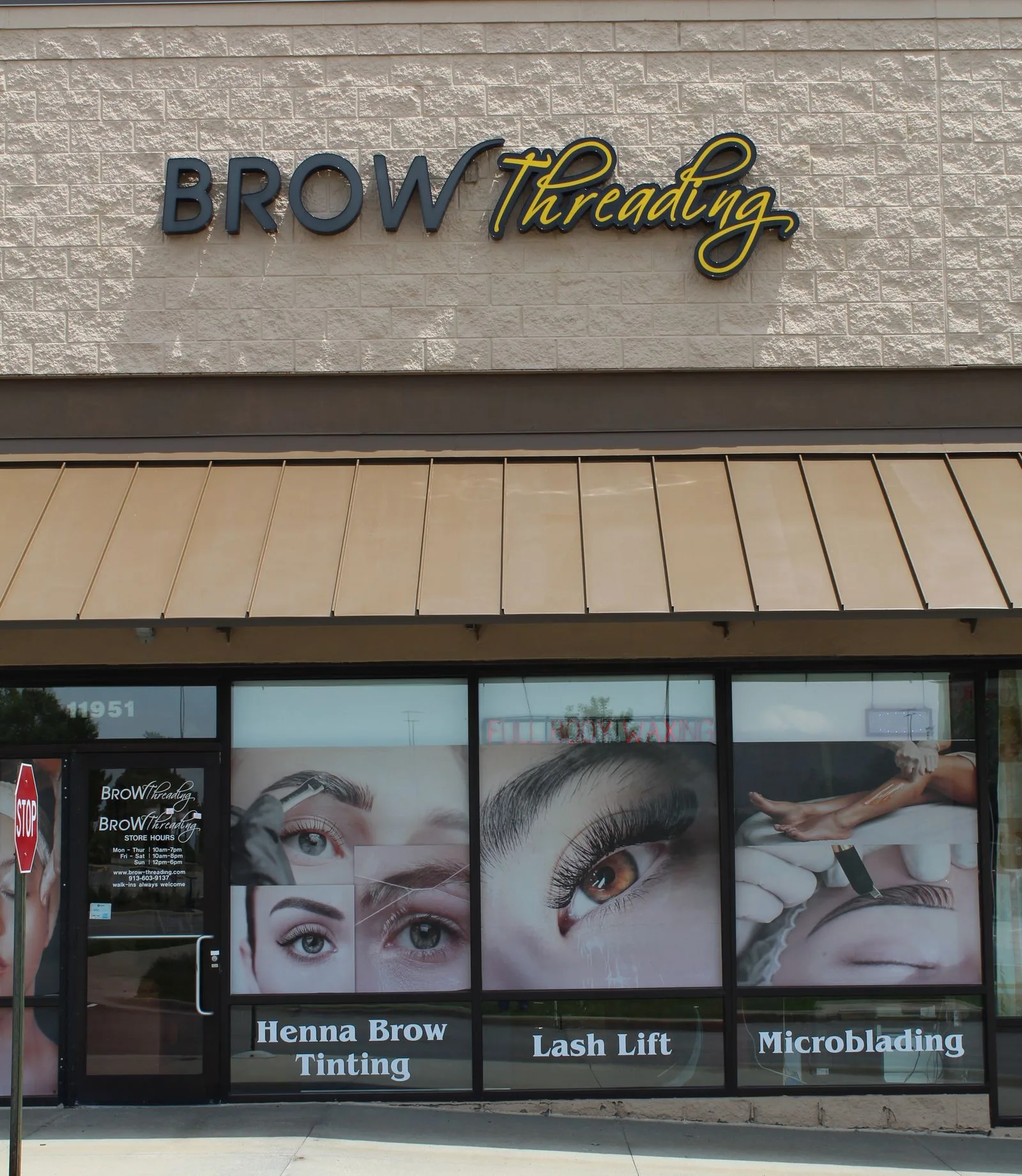 Brow Threading Olathe Station storefront
