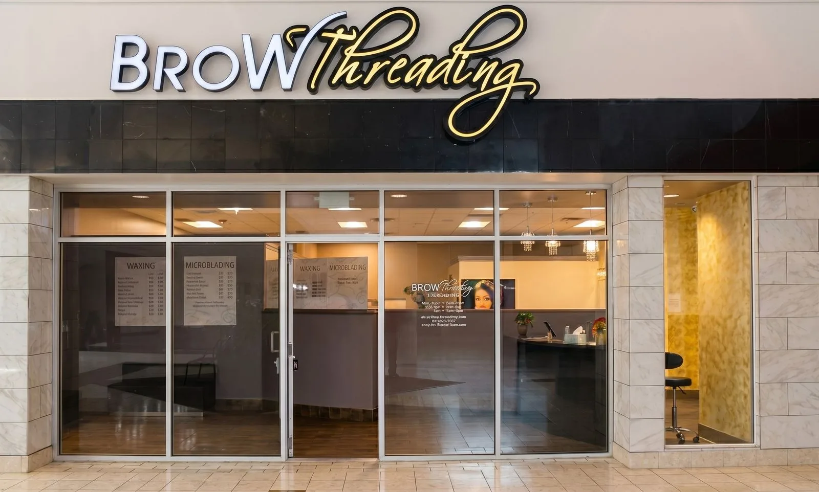 Brow Threading Ward Parkway storefront