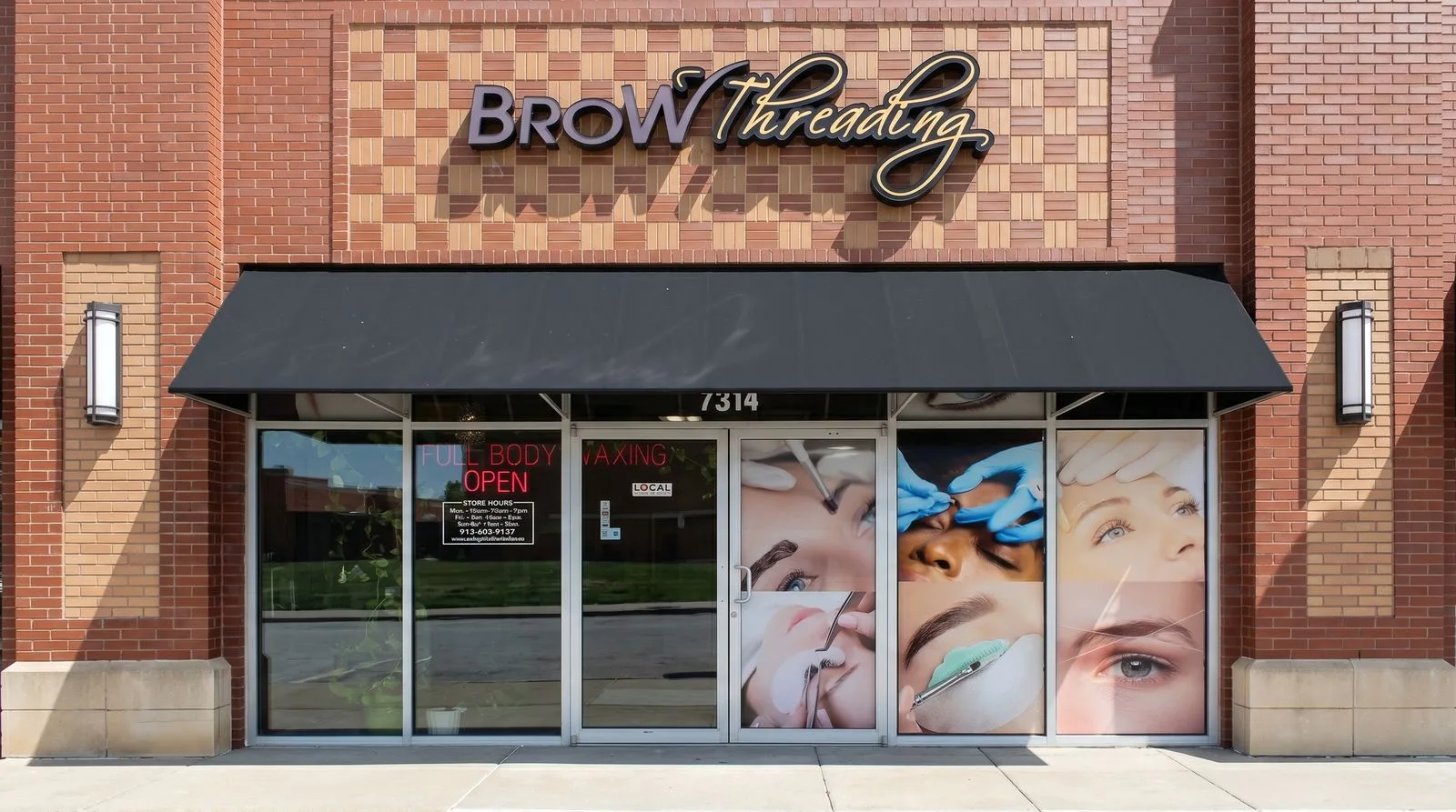 Brow Threading Zona Rosa storefront